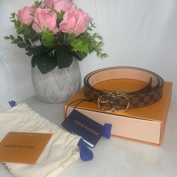 ❌SOLD❌ New Louis Vuitton Women’s Mini Damier Ebene 25MM Belt Size 90❣️ - Picture 10 of 15